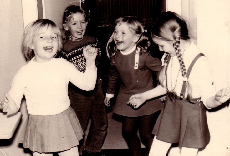 Mein erstes Gesangsquartett! (Mitte links)